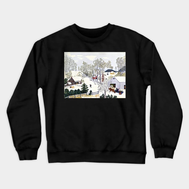 Early Springtime on the Farm Crewneck Sweatshirt by QualityArtFirst